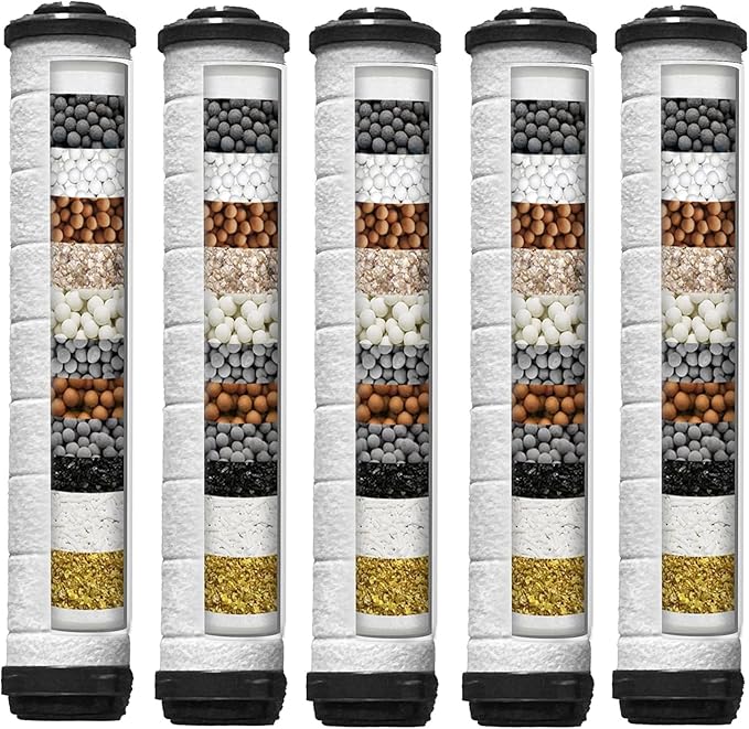 Shower Filter for Handheld Shower Head, Set of 5 Upgraded version Multi-Storey Replacement Filters for Hard Water Remove Chlorine and Harmful Substances,Make Bathing Healthier.