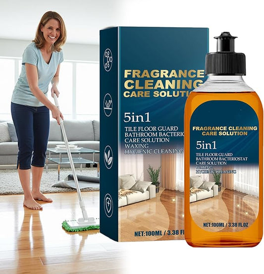 5 in 1 Floor Cleaner, Fragrance Cleaning Care Solution 5 in 1, Suitable for Hardwood and Tile Floors