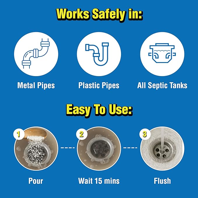 ComStar Pure Lye, 2 lb, Unique Sodium Hydroxide Beads | Drain Opener & Soap Making | Biodegradable, Eco-Friendly (Pack of 12)