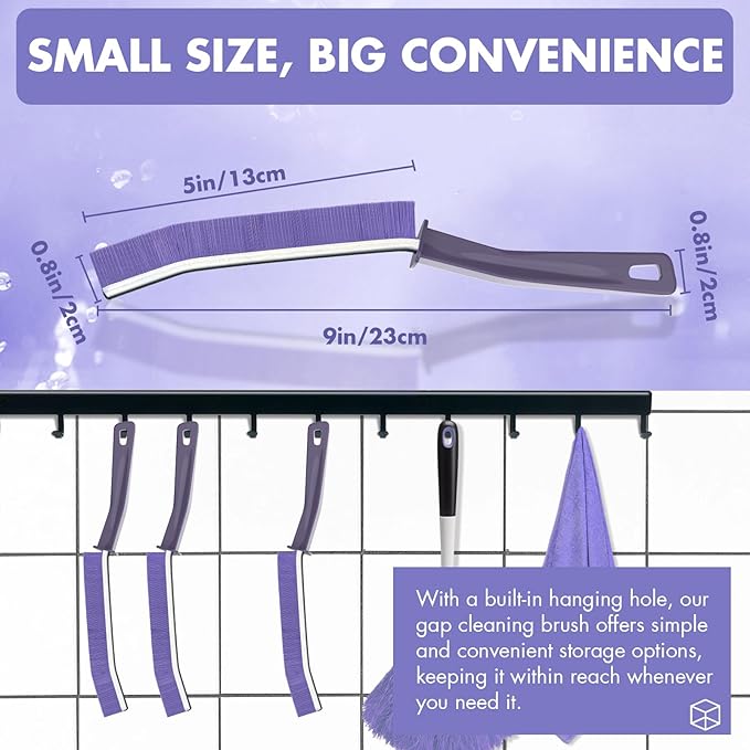 IBB 3pcs Crevice Gaps Cleaning Brush,2023 New Cleaning Brush for Small Spaces,Durable & Thin Crevice Cleaning Brush,Deep Cleaning Brush Supplies for Kitchen Surfaces & Window Track & Stubborn Stains