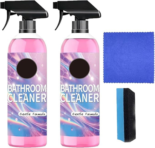 Heavy Duty Bathroom Scrubbing Solution, Bathroom Descaler Foam Cleaner, Stubborn Stains Cleaner, for Sink Tub Floor Tile (2PCS)