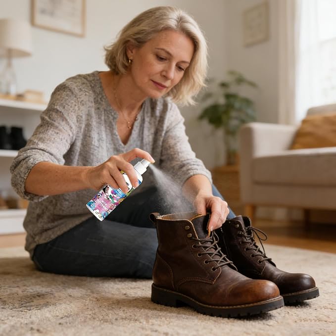 Foot Odor Freshening Spray – Shoe Deodorizer, Fast Acting Long Lasting Odor Removal Mist | Refreshing Anti Smell Formula, Easy Use Spray Design for Sneakers Boots Socks Shoes