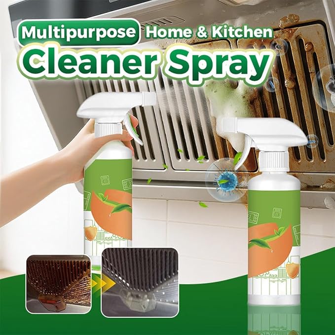 2026 New Electrolyzed Ion Kitchen Cleaner, Natural Enzyme Formula to Household Appliances, Multi Purpose Cleaner for Hold, Oven, Stove, Range Hood, Easy Cleaning Household Items (3PCS)