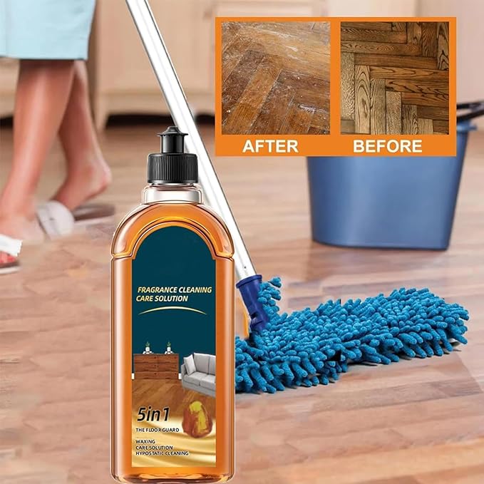 Stain and Odor Remover 5-in-1 Floor Cleaner, Scented Cleaning Treatment, Natural Shine For Tile Wood Floors, Natural Shine