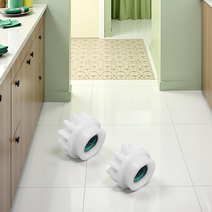 2Pieces White Mop Pedal Broom Spin Replace One Way Clutch Bearing Bucket Gear for OCedar Easywring RinseClean Mop Bucket Spinner Foot Pedal Replacement，Household Mop Mopping，Buckets