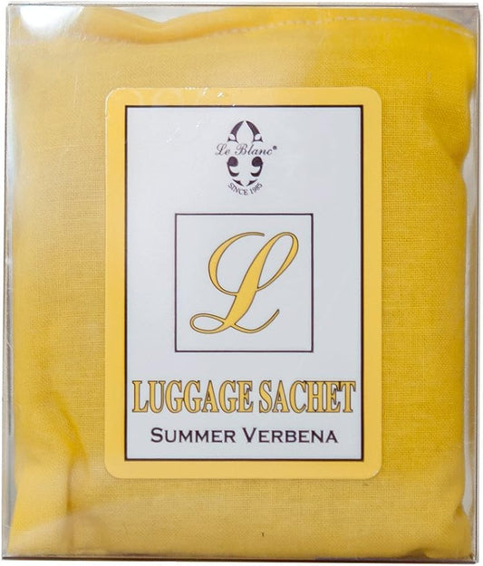 Le Blanc® Summer Verbena Double Pack Luggage Sachet- Luxury Scented Fabric Sachet for Your Luggage (1 Pack)