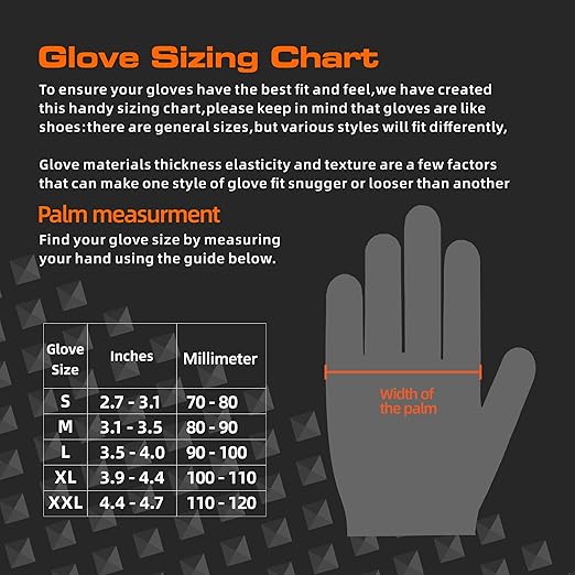 10mil Nitrile-Gloves Disposable-Black Chemical-Resistant Rubber - Mechanic Gloves Heavy Duty, Latex Free, Diamond Grip (200, Large)