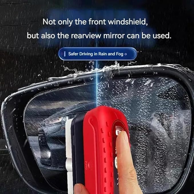 Windshield Glass Cleaner,Glass Cleaning Board,Microfiber Car Windshield Cleaner Tool,Automotive Oil Film Cleaning Brush (3)