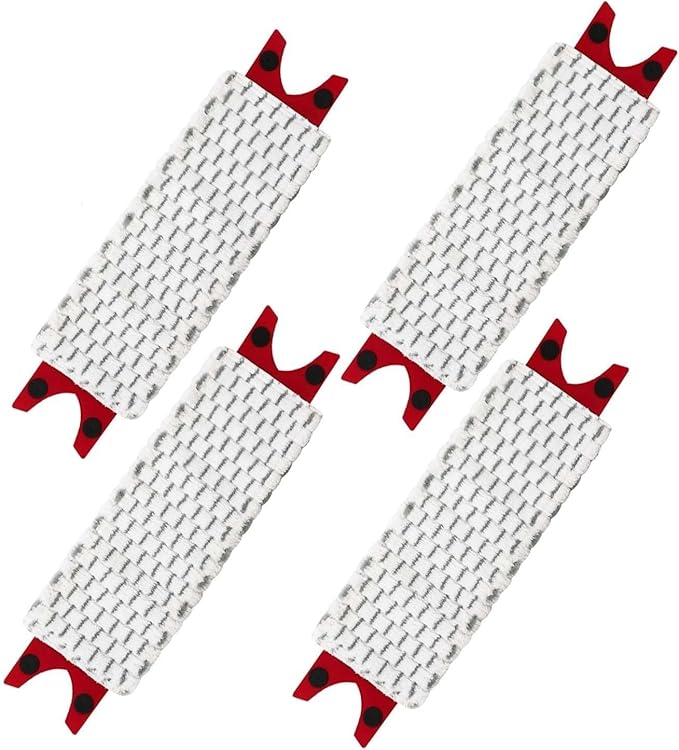 Mop Pads for Vileda UltraMax/UltraMaT 2in1, Mop Refills for Vileda 1-2 Spray, UltraMax Plus/EasyWring Mop Head, 1-2 Spray Mop(4PCS)