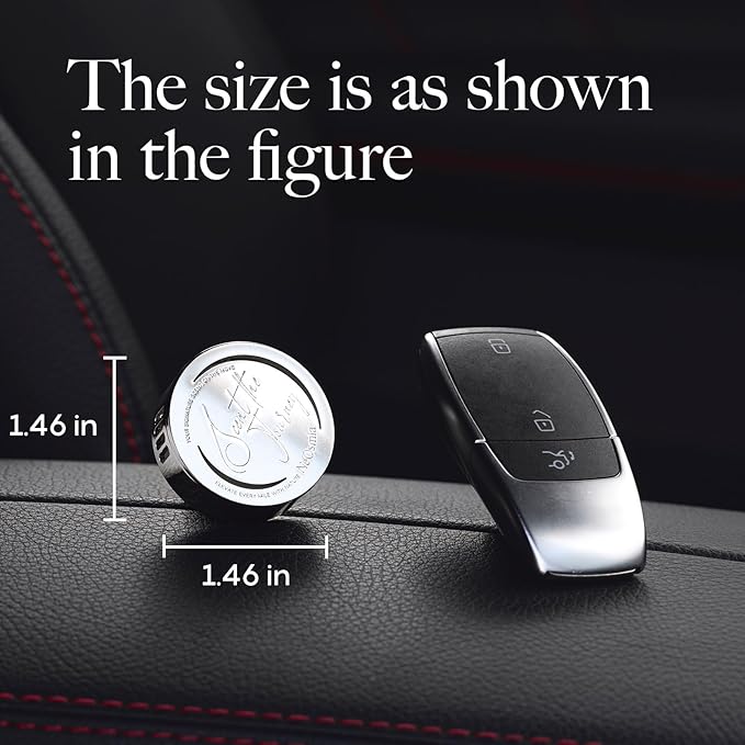 Car Air Freshener Vent Clip, 5 Pack Refills, Essential Oil Car Diffuser (1 Metal Clip + 5 Fragrance Pads), Long Lasting 80 Days, Easy to Clip on Vent,Oceanic Breeze (white, Ocean)