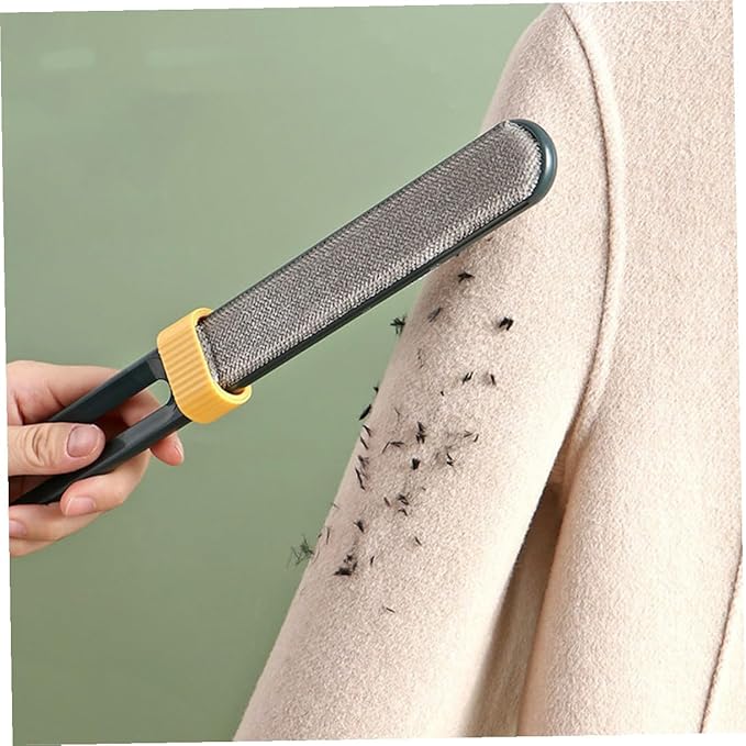 Dual-Sided Electrostatic Lint Remover Brush 2pcs, Pet Hair and Clothes Hair Removal Tool, Static Electricity Fabric Cleaner for Home Laundry and Upholstery