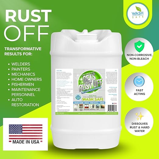 WS-RO-5G Clear Rust Off Rust and Hard Water Stain Remover, 5 gal Pail