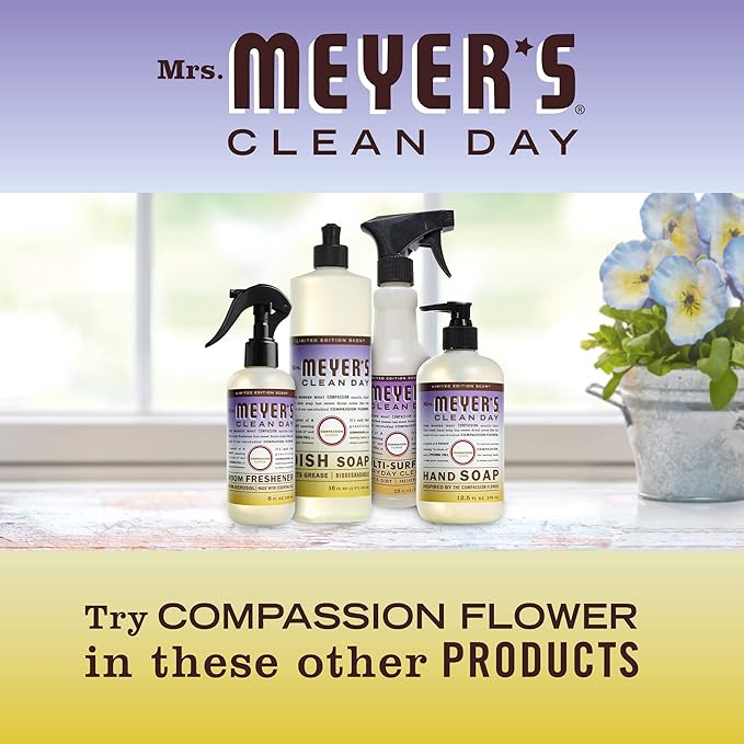 Mrs. MEYER'S CLEAN DAY All-Purpose Cleaner Spray,Compassion Flower,16 fl. oz,(Pack of 6)