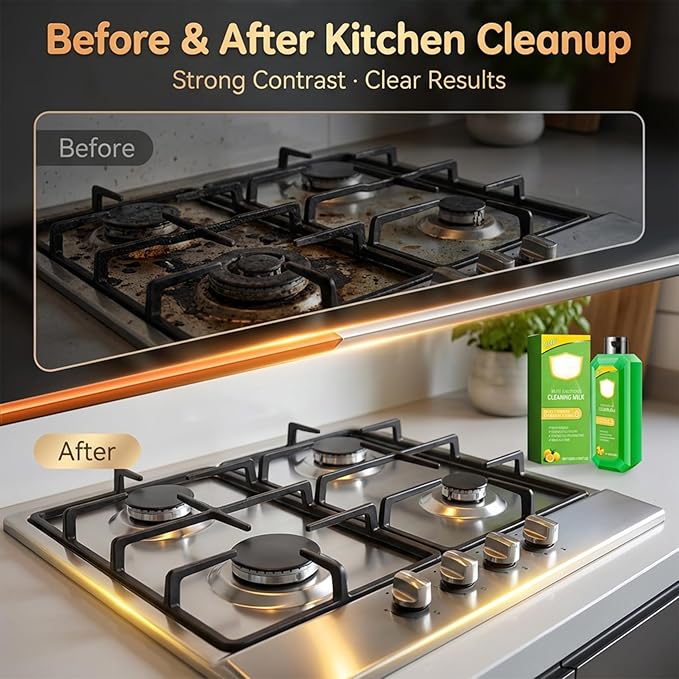 Cleaning Milk - Cleaning Milk House Cleaner, Multifunctional Concentrated Cleansing Lotion for Household Kitchen (300ML-1PCS)