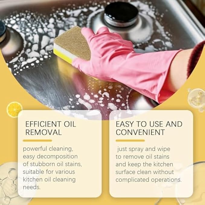 Multi-purpose Powerful Cleaner for Kitchen, 3 in 1 Coconut Oil Cleaning Paste, Limpiador Potente Multiusos Para La Cocina, Heavy Kitchen Duty Degreaser, All-Purpose Cleaner Removes Stains (2)