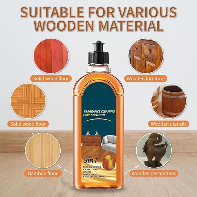 Stain and Odor Remover Floor Cleaner, Aucosh Floor Cleaner, 5-in-1 Fragrance Cleaning Treatment, Intense Stain Remover, Natural Shine, Scratch Remover (1)