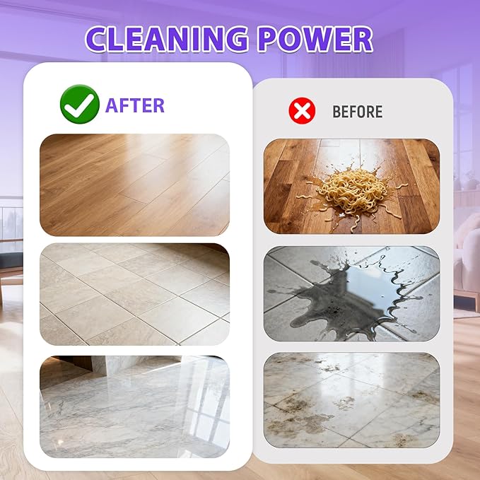 Multi-Surface Floor Cleaning Solution Compatible with Tineco iFLOOR 2/3/5 & FLOOR ONE S3/S5/S6/S7 PRO, Low Foam Floor Cleaner for All Cordless Wet/Dry Vacuum & Robot Vacuums Mop (2 Bottle, Lavender)