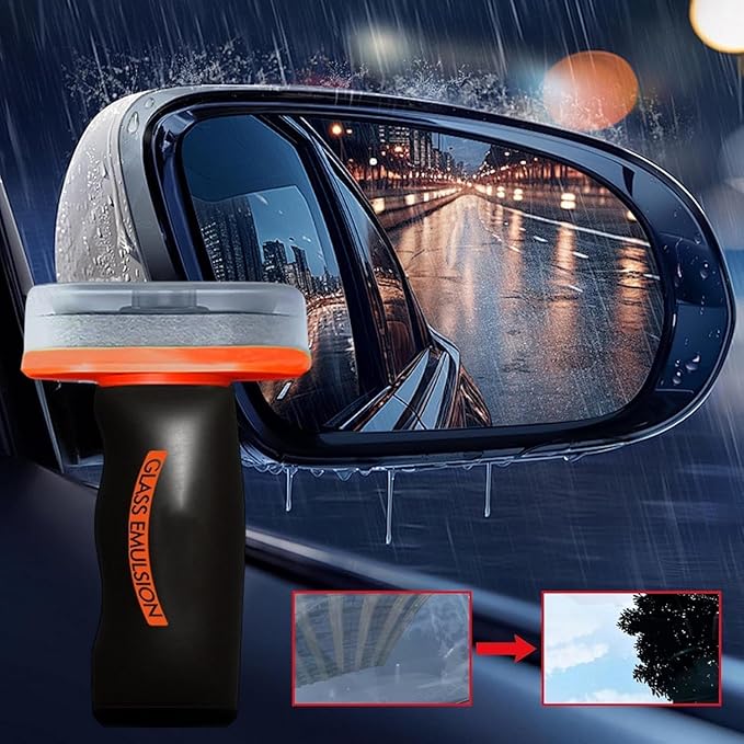 Glass Emulsion Cleaner | q4 Glass Guard Technology | Streak-Free Formula for Windows Windshields an Eco-Friendly Strength (2pcs)
