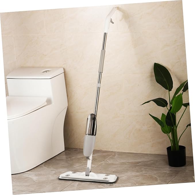 Wet Dry Microfiber Spray Mop with Rotating for Hardwood Tile and Laminate Floors Easy-Replace Pads Squeegee Function for Cleaning
