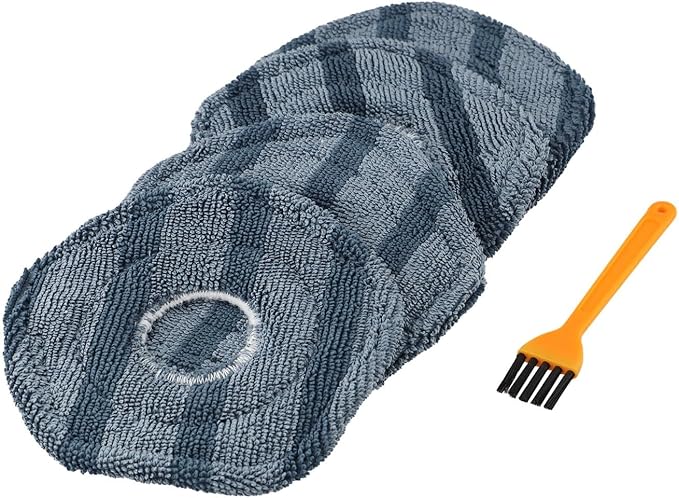 for Eufy X10 Pro and for Omni X9 Pro Robot Vacuum Cleaner Replacement Spin Mop Pads Set, Microfiber Washable Accessories for Efficient Cleaning on Hardwood, Tile, and Carpet Floors
