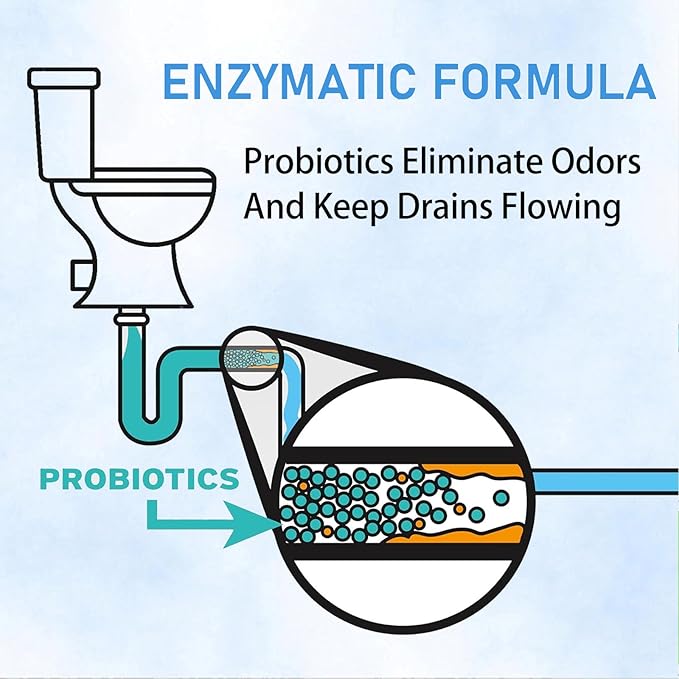12 Pcs Enzyme Toilet Bowl Cleaner Bottle, Automatic Self-Acting Toilet Tank Cleaner, Enzyme-Powered Stain & Limescale Prevention, Long-Lasting Deodorizer, Safe for Plumbing & Septic Systems