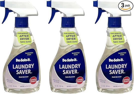 Orange-Sol De-Solv-It Laundry Saver, Instant Laundry Stain Removers, Spray and Wash Stain Remover, Powerful Spray Wash Formula, Hair & Skin-Safe, 12-Ounce, 3-Pack
