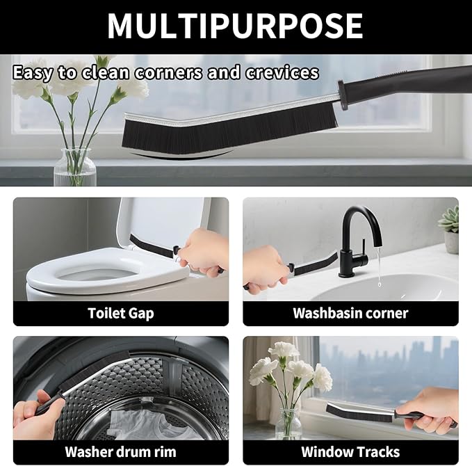 11Pcs Crevice Cleaning Brush, CTEWRT Multifunctional Hard Gap Cleaning Brush Kits, Cleaning Tools for Household Use,Window Tracks,Kitchen,Bathroom,Faucets, and Toilets