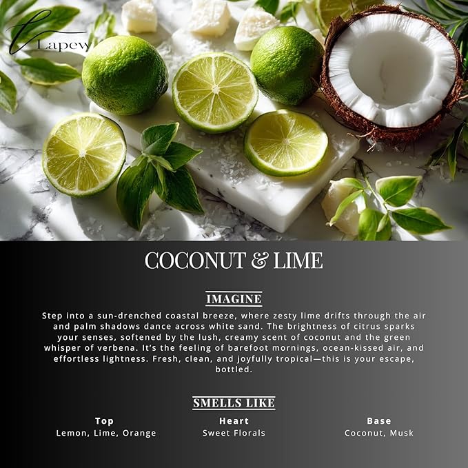 Lapew Room & Linen Spray | Fragrance Mist for Home, Car & Office | Fabric & Air Freshener | Neutralizing Mist | Made in USA | Coconut & Lime