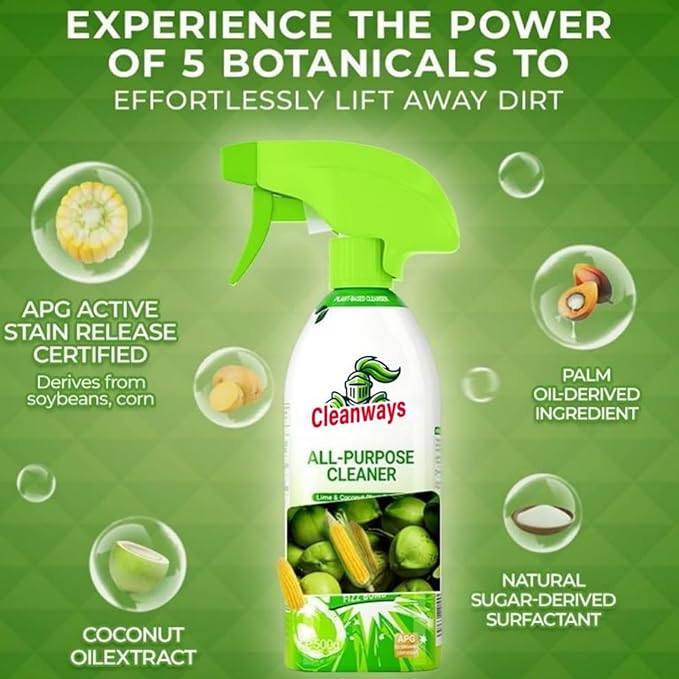Cleanways All Purpose Cleaner, Multi-purpose Cleaner Suitable for Refrigerators, Microwave Ovens, And Rice Cookers, Easy Home Cleaning with No Rinsing Required, Fresh Fragrance (1PCS)