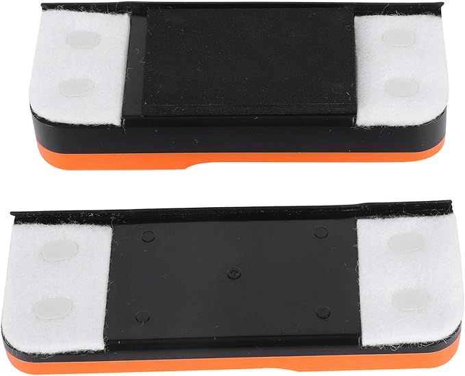 01 Glass Tools, Window Cleaner, Washing Adjustable with 2 Rags Magnetic Glider Car Windshields Mirrors for Home Office(Orange)