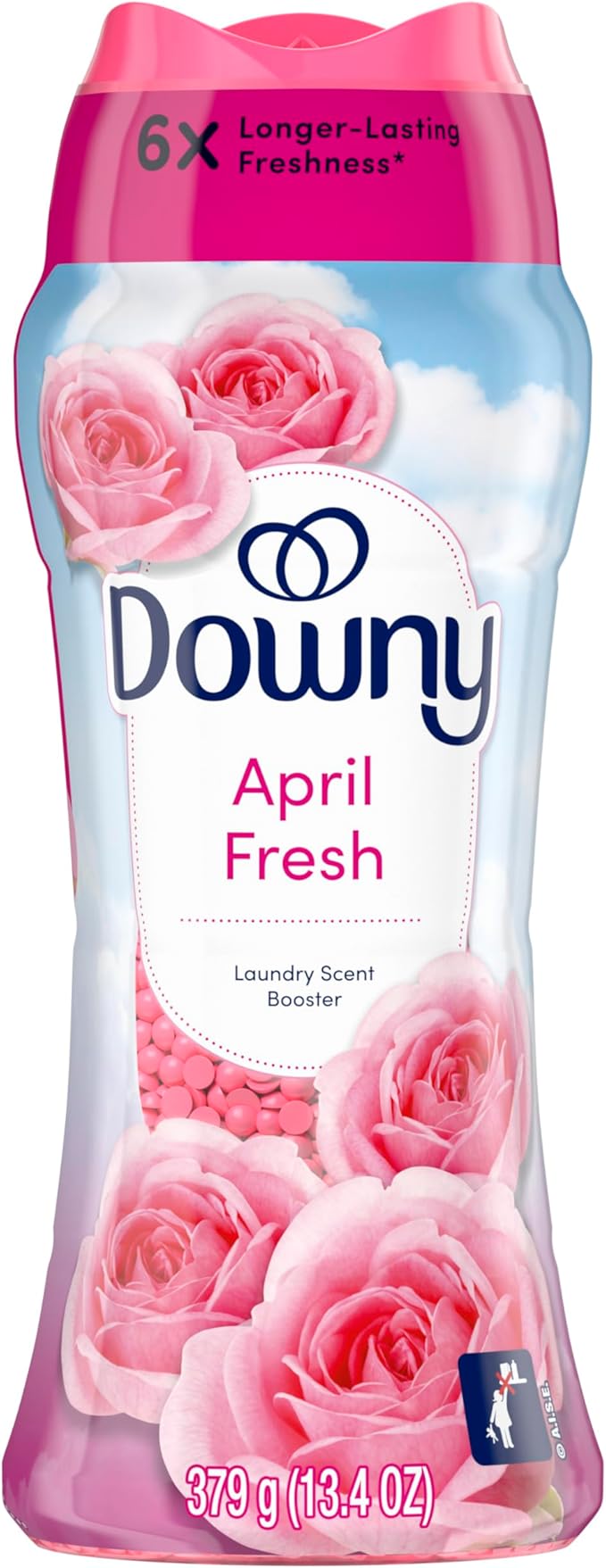 Downy April Fresh In-Wash Laundry Scent Booster Beads, 13.4 oz, laundry scent beads, Long-lasting Freshness (Pack of 4)