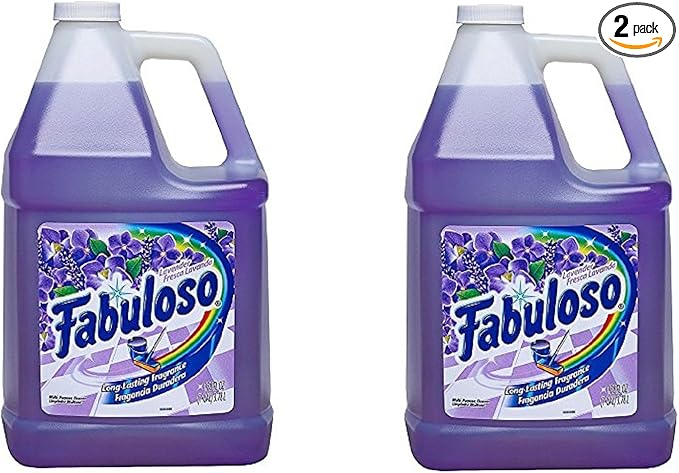 Fabuloso All-Purpose Cleaner Liquid Solution, Purple, Lavender Scent RvyeAy, 2Pack (128 Oz)
