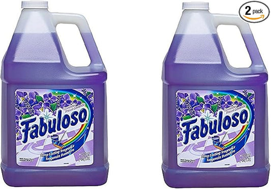 Fabuloso All-Purpose Cleaner Liquid Solution, Purple, Lavender Scent RvyeAy, 2Pack (128 Oz)