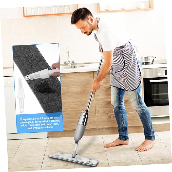 Microfiber Spray Mop Washable Pads Wet Dry Floor Mop for Hardwood Tile Laminate Floors Water Tank Rotatable Head Easy Replacement