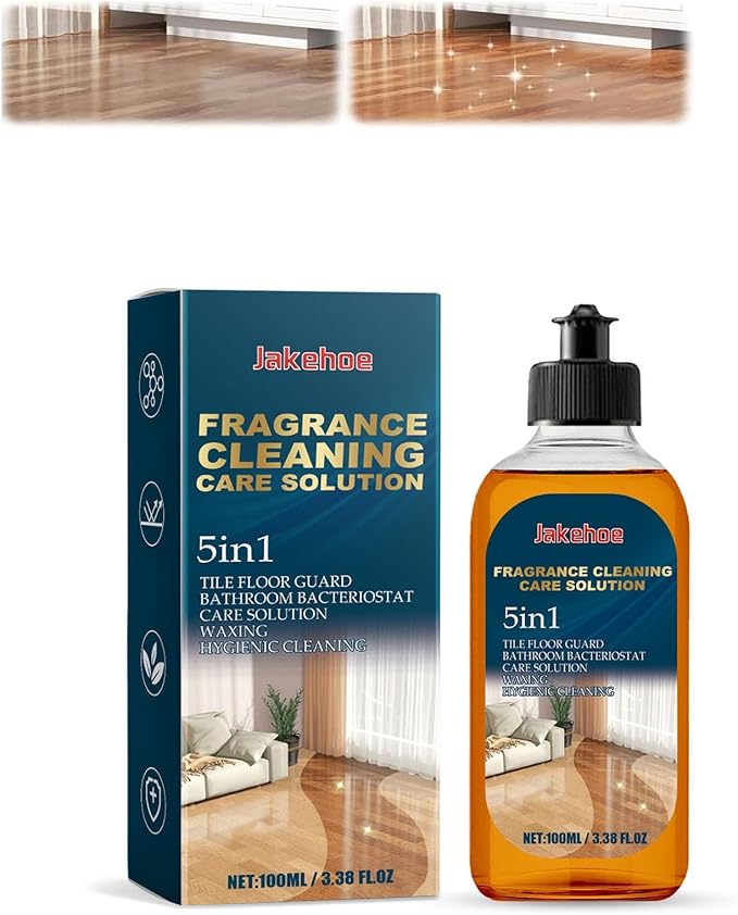 Powerful Stain Removing Floor Cleaner ， Dual-Action Stain and Odor Remover for Hardwood Floor Cleaning, Natural Shine for Mopping Home Kitchen Bathroom(1pc)