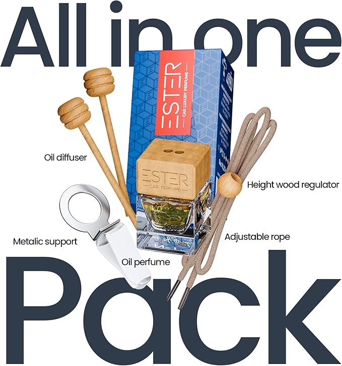 Car Luxury Perfume - Acqua DiGio - Air Freshener - №2 Gentle Touch: For Men - 1Fl Oz Luxury Essential Oil Diffuser with Sticks - Strong and Long-Lasting Scent
