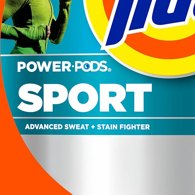 Tide Power Pods Sport Laundry Detergent Pacs, 45 Count, Advanced Sweat + Stain Fighter
