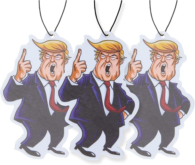 Donald Trump Car Air Freshener 4 Pack Scented With Premium Oils By Fresh Fresheners
