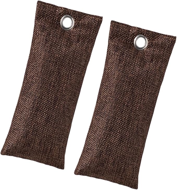 2Piece Set Natural Shoe Deodorizer Bags With Activateds Charcoal For Footwear Gym Gear & Home Removal Travel Friendly S