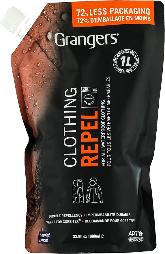 Granger's Clothing Repel Wash-In Waterproofing Treatment, Eco Pouch, 33.8 oz