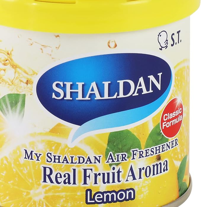My Shaldan Japanese Room/Car Limonene Gel Natural Air Freshener Cans, Lemon Scent, 80g