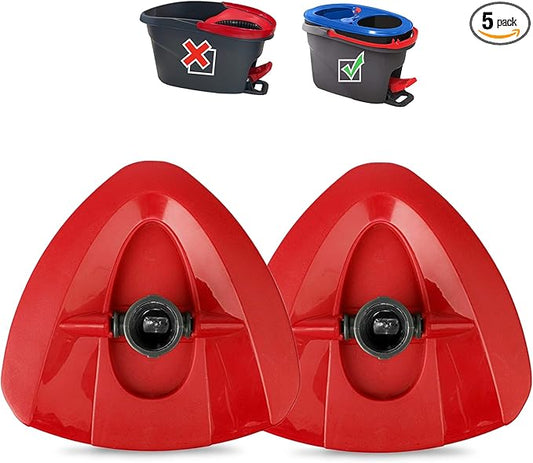 Replacement Mop Base for 2 Tank - 2 Pcs 4.7" x 4.7" Rotating Triangle Mop Head Cover Replacement Compatible with O Cedar 2 Tank Spinning Mop System ONLY - Durable & Lightweight Mop Refill Base