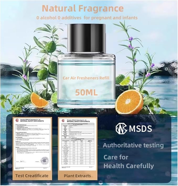 Car Diffuser Refill 50ML Car Air Fresheners JK577 Original Bottle of Perfume Available for 3-6 Months Sharing Other Aromatherapy Machines Made with Natural Plant Extracts (Charming Encounter)
