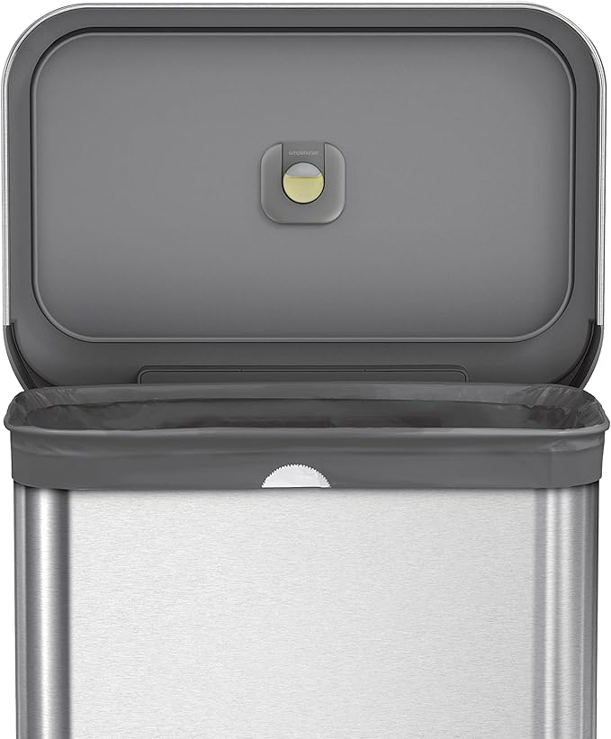 simplehuman Code Q 40 Count, Genuine Odorsorb Custom Fit Liners, Drawstring Odor Absorbing Trash Bags in Dispenser Packs, 50-65 Liter / 13-17 Gallon