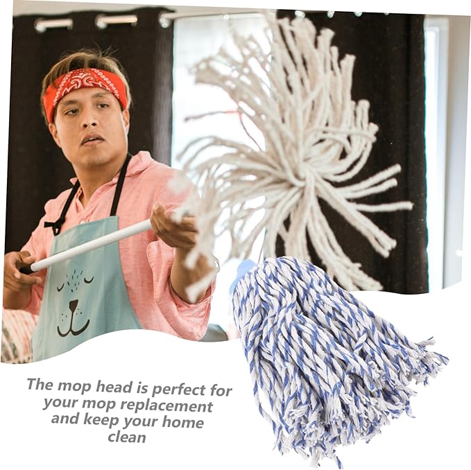 NOLITOY Water Absorption Mop Head Brush Replacement Home Cleaning Mop Accessory for Hardwood Tile Concrete