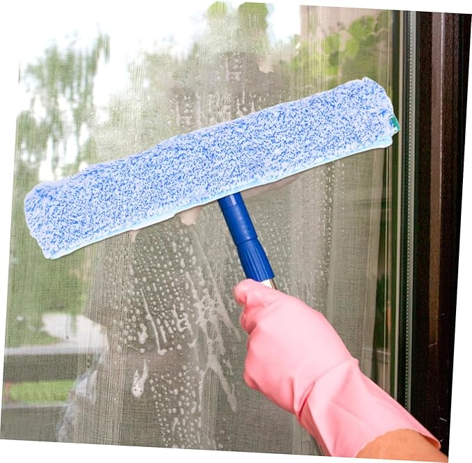 Washable Window Cleaner Window Cleaning Tools Glass Scrubber Sleeve Replacement Head No Streak Glass Cleaner