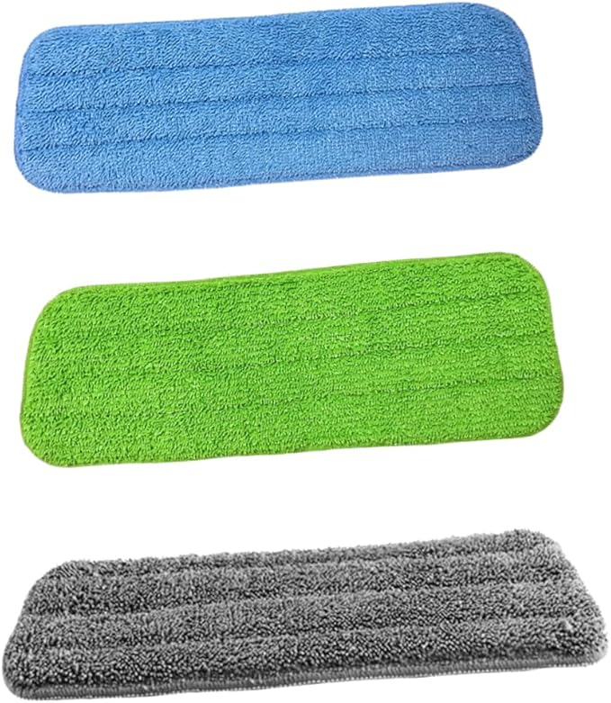 3pcs Reusable Sponge Mop Heads Microfiber Refillable Spray Mop Pads Washable Cleaning Tool