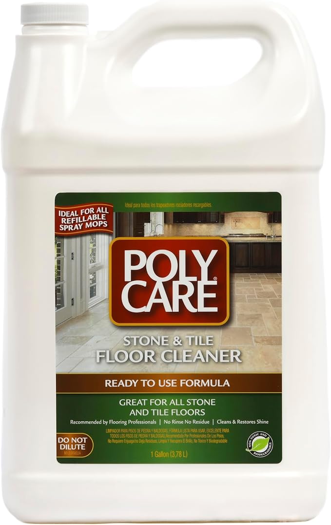 Stone & Tile Floor Cleaner Refill - 128 fl oz (6 Pack) - Fresh- Refill for Spray Mops and Spray Bottles - Residue-Free Floor Cleaning Solution