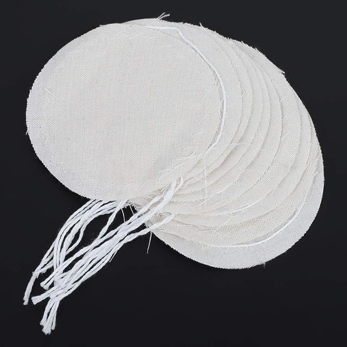ZJchao Siphon Cloth Coffee Filter 10pcs Food Grade Nylon Round Fabric Filter for Coffee Dripper High Density Knitting Reusable Washable Brewing Accessories
