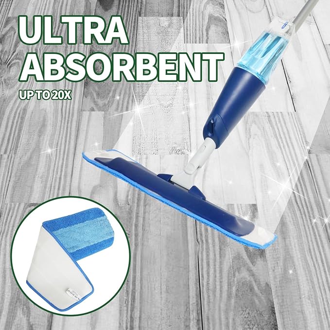 36 Pack Microfiber Cleaning Pads, Reusable Microfiber Mop Pads for 18 Inch Mop, Hardwood Floor Replacement Cleaning Mop Pads, Machine Washes